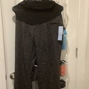 Motherhood Maternity Black Speckled Wide Leg Pants